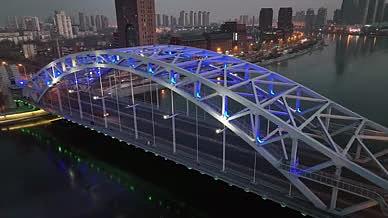 天津海河国泰桥航拍素材视频的预览图